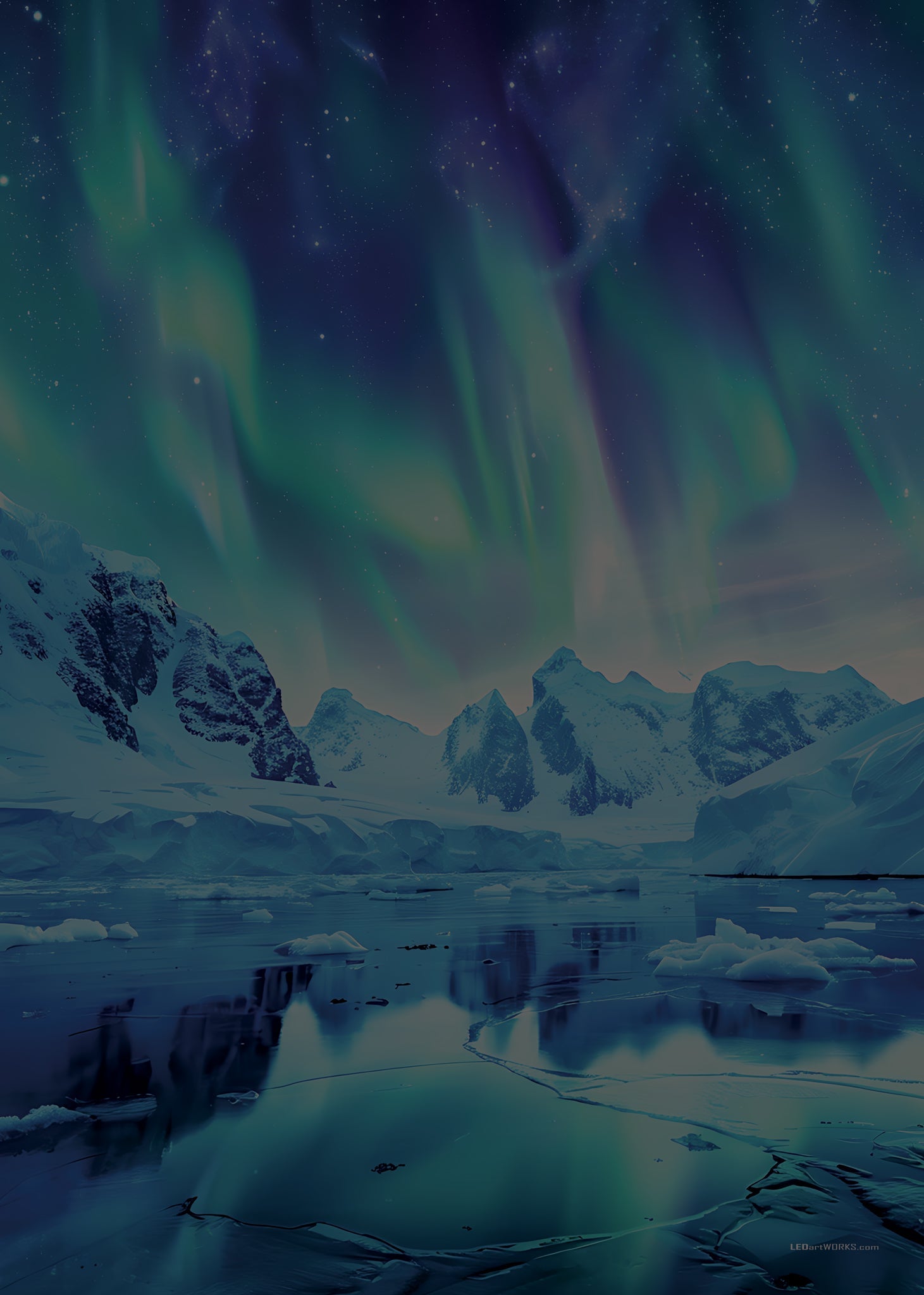 Arctic Reverie – Illuminated Wall Art