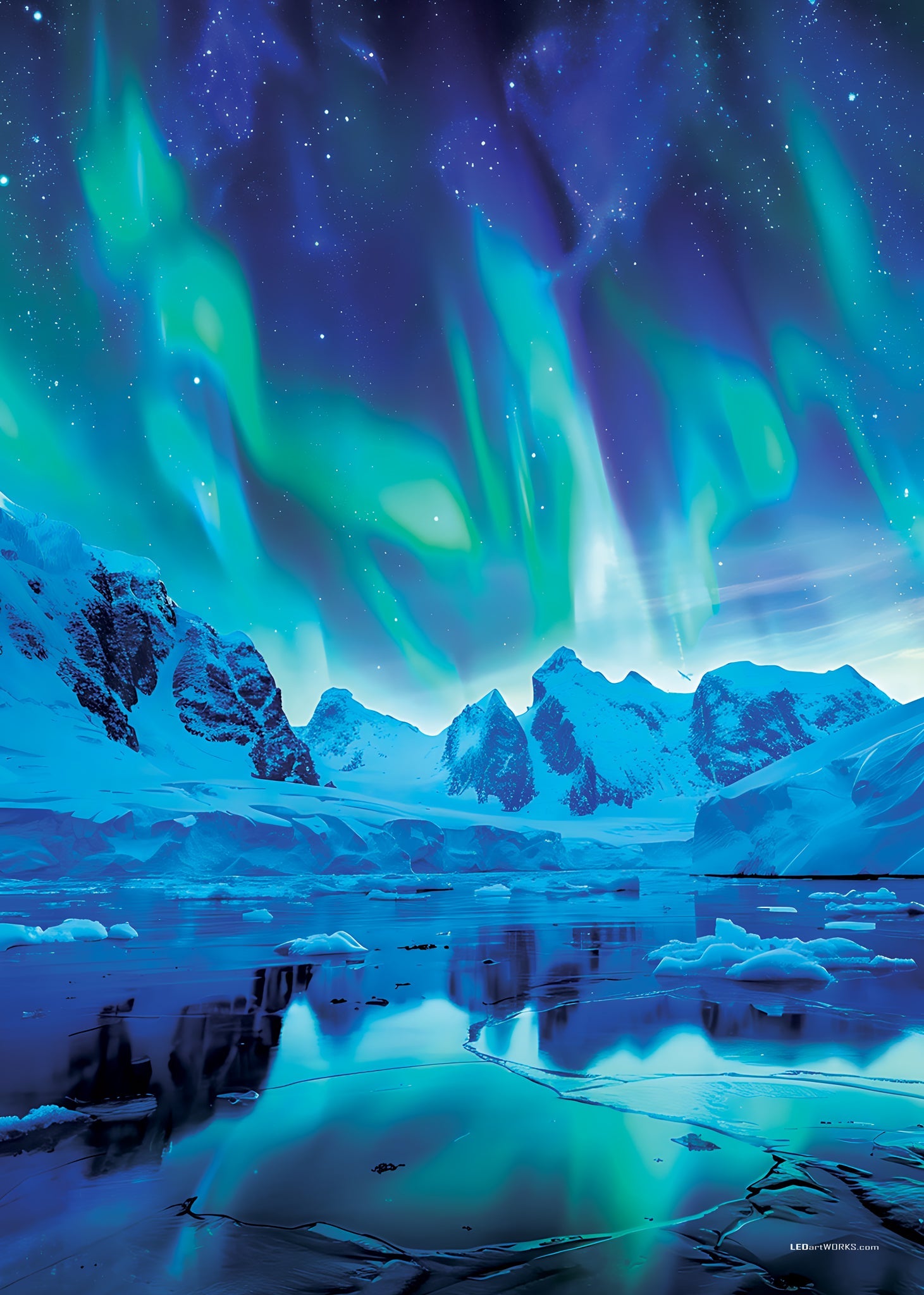 Arctic Reverie – Illuminated Wall Art