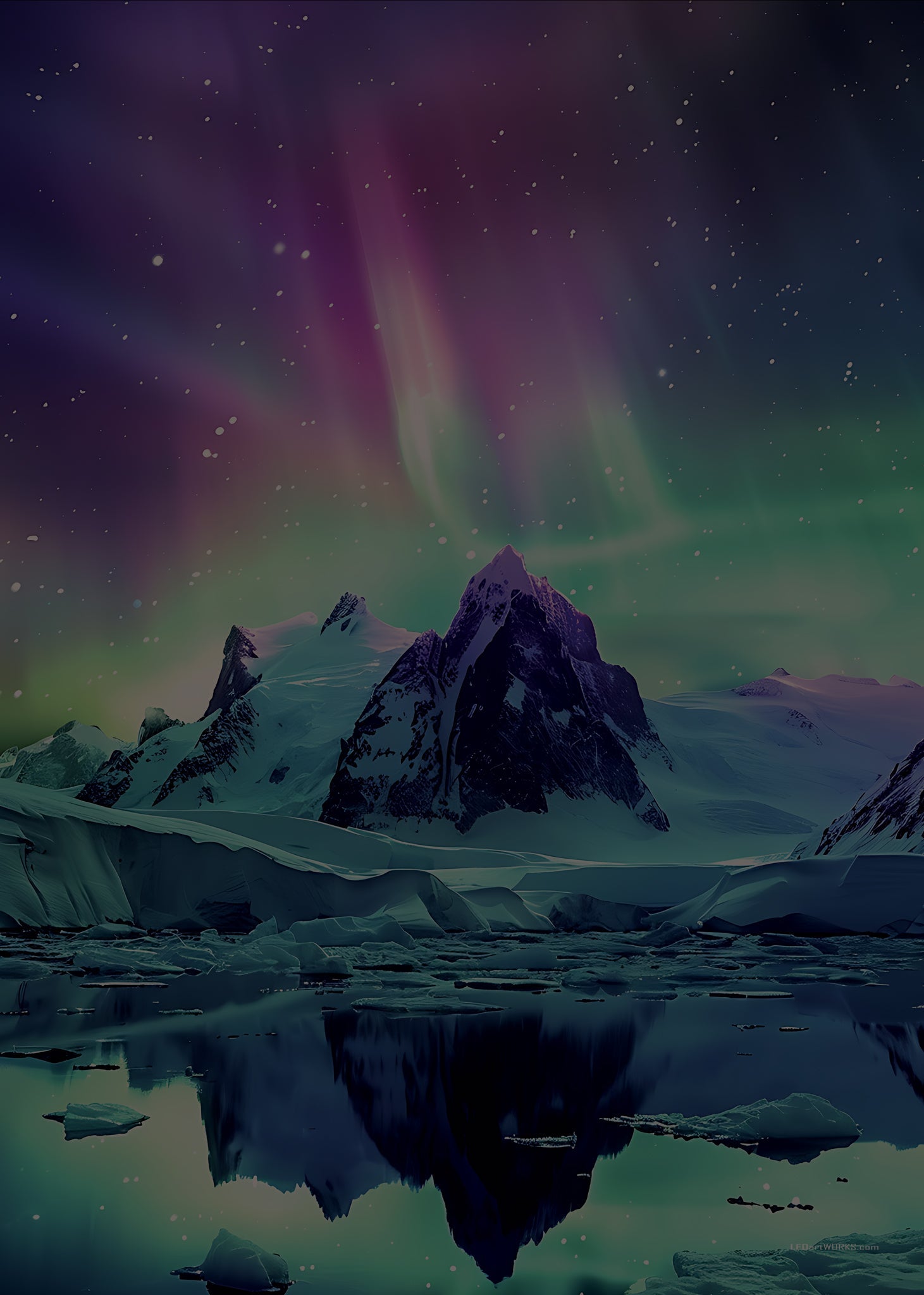 Celestial Mirror – Illuminated Wall Art