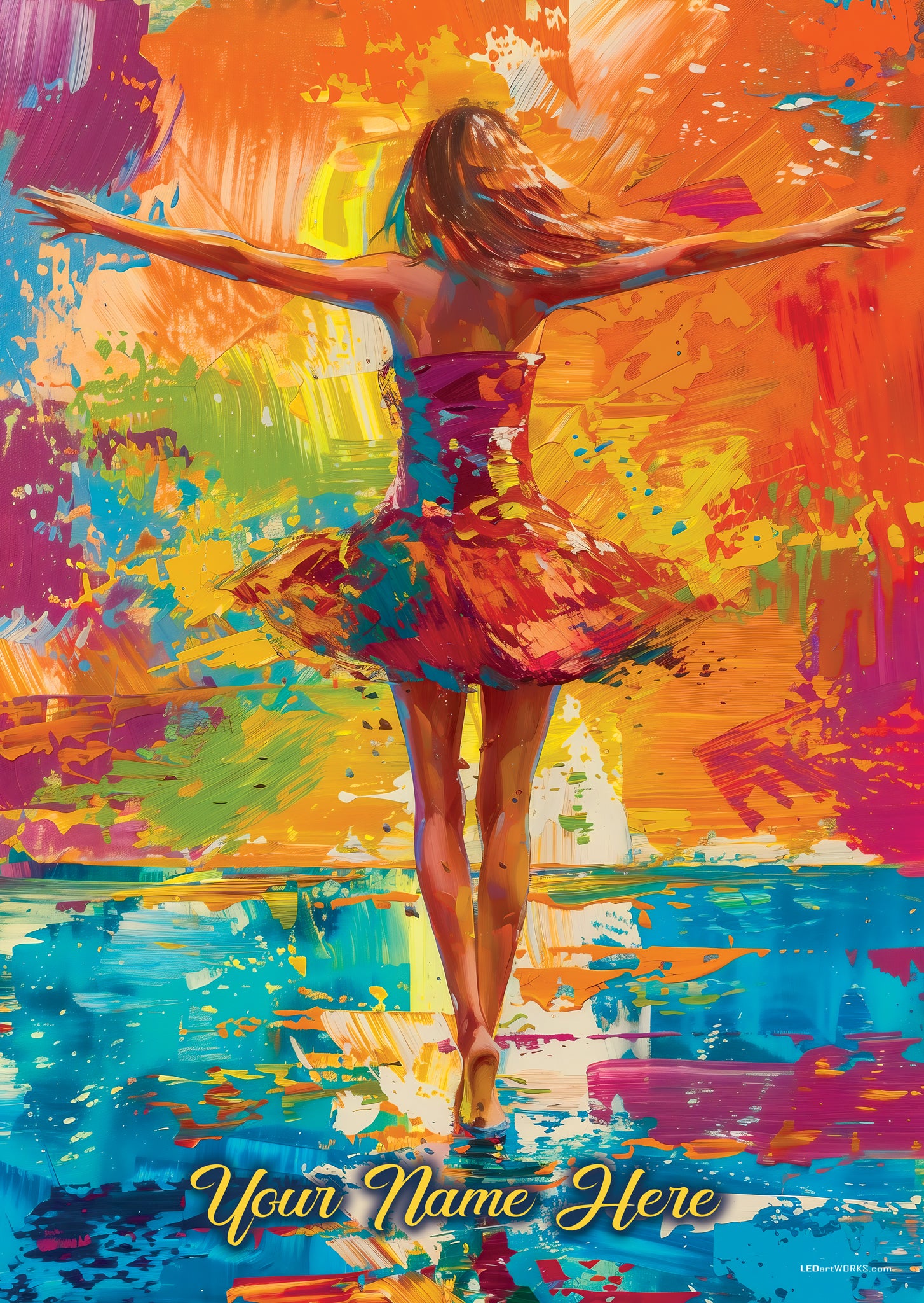 Color Me Free – Illuminated Wall Art