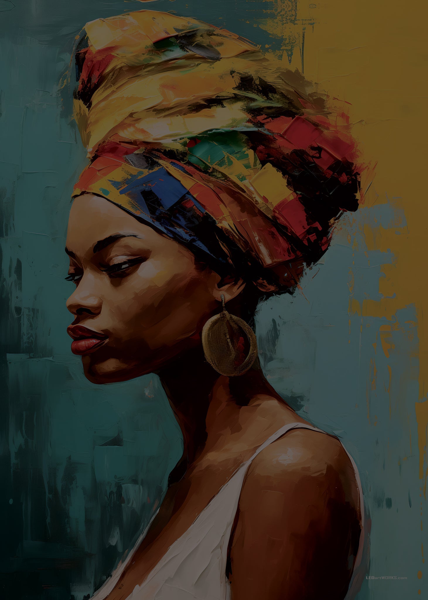 Crowned in Color – Illuminated Wall Art