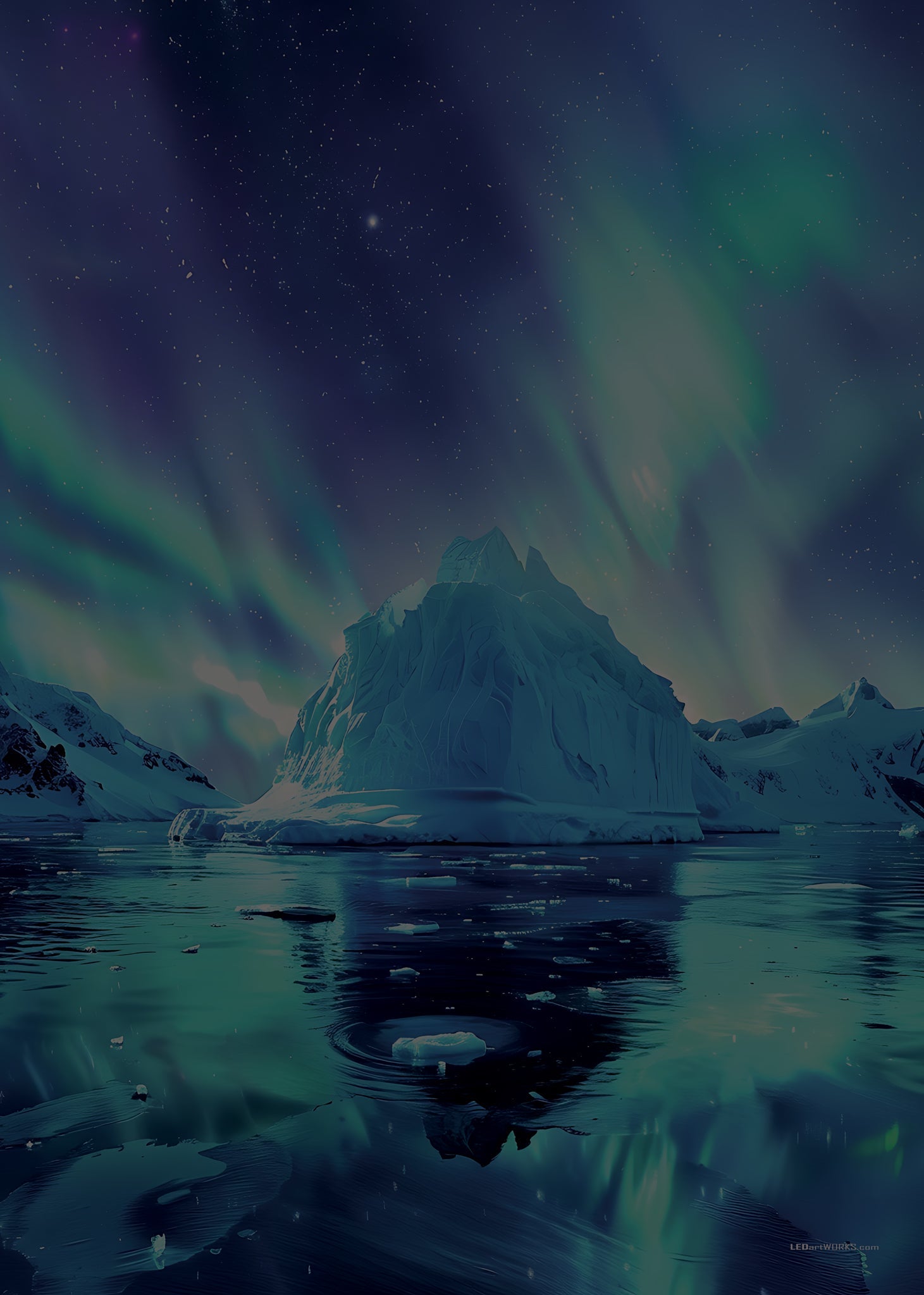 Frozen Starlight – Illuminated Wall Art