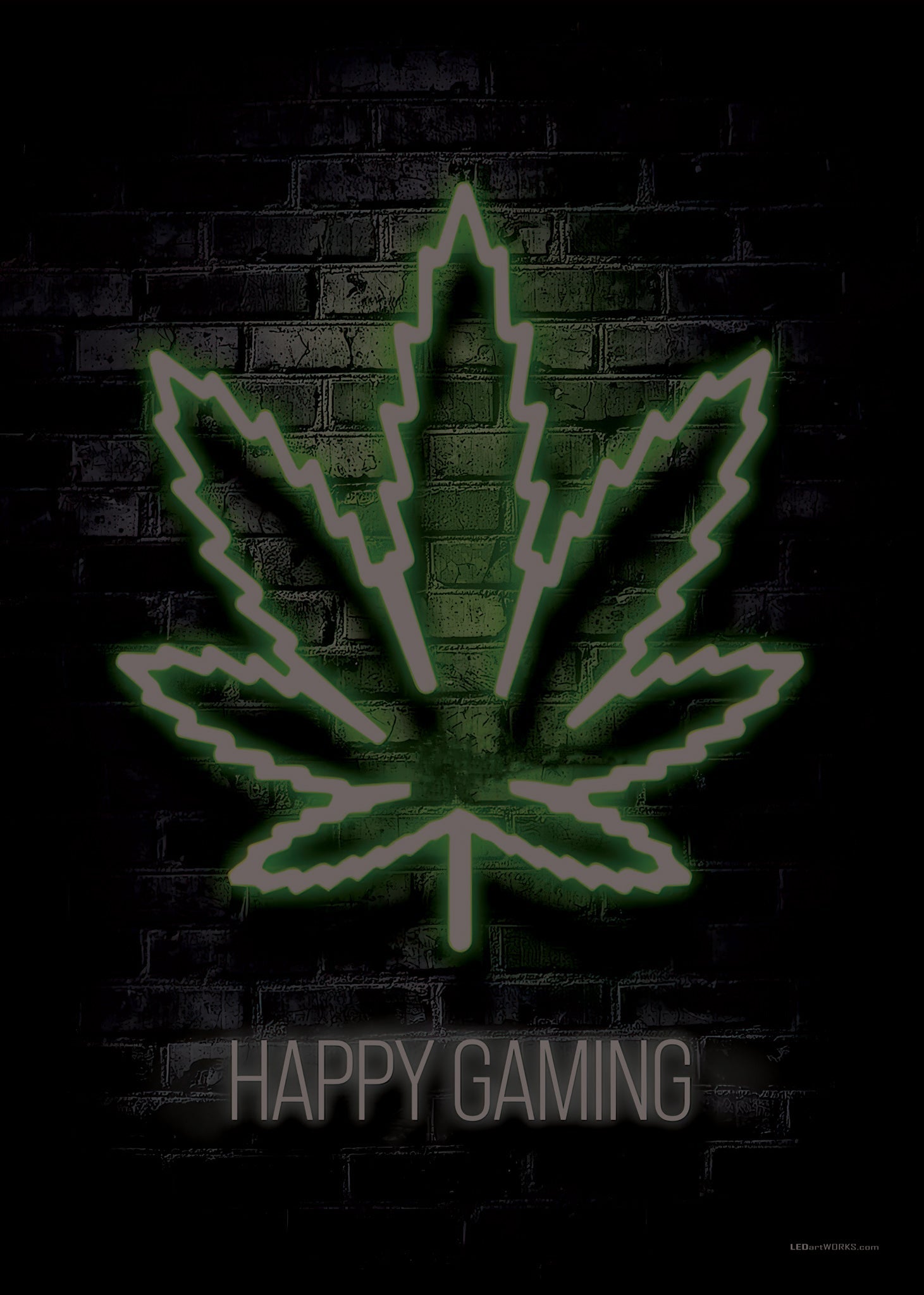 Happy Gaming – Illuminated Wall Art