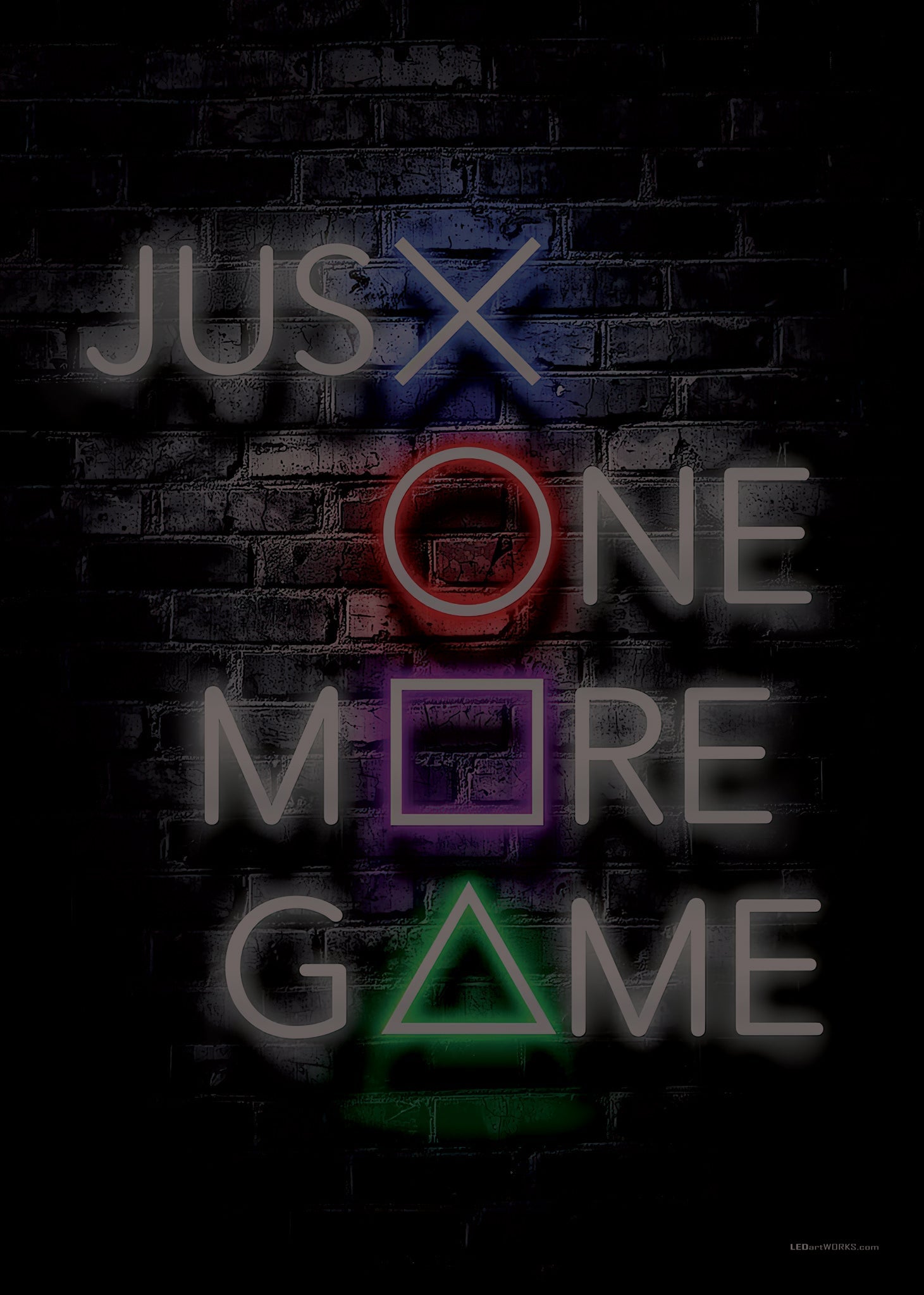 Just One More Game – Illuminated Wall Art