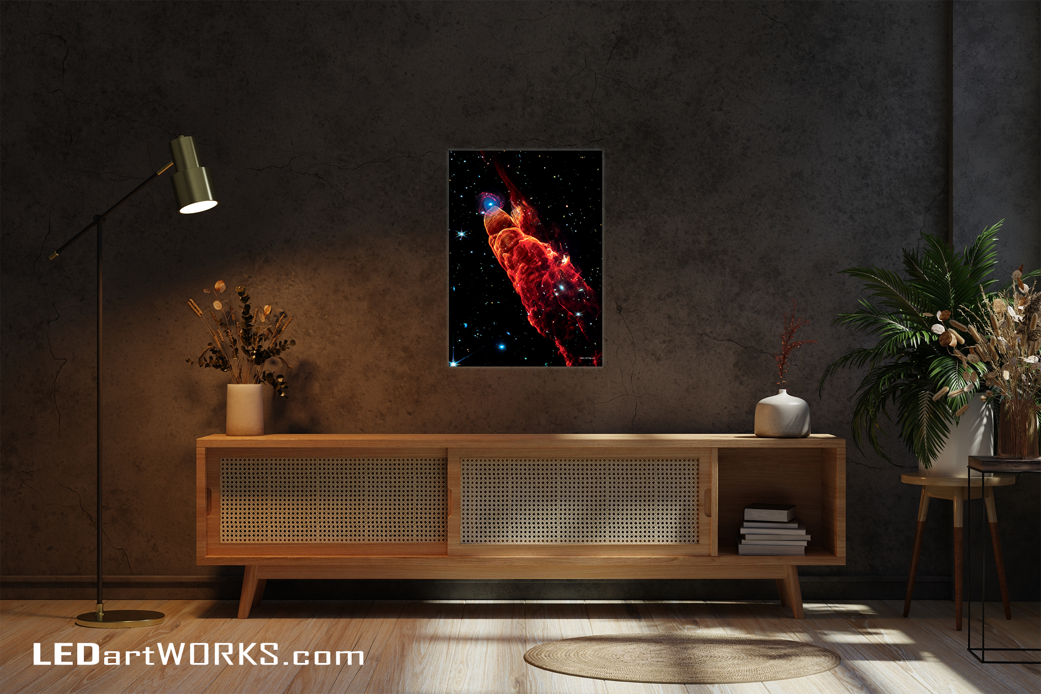Herbig-Haro 47 – Illuminated Deep Space Phenomenon Art