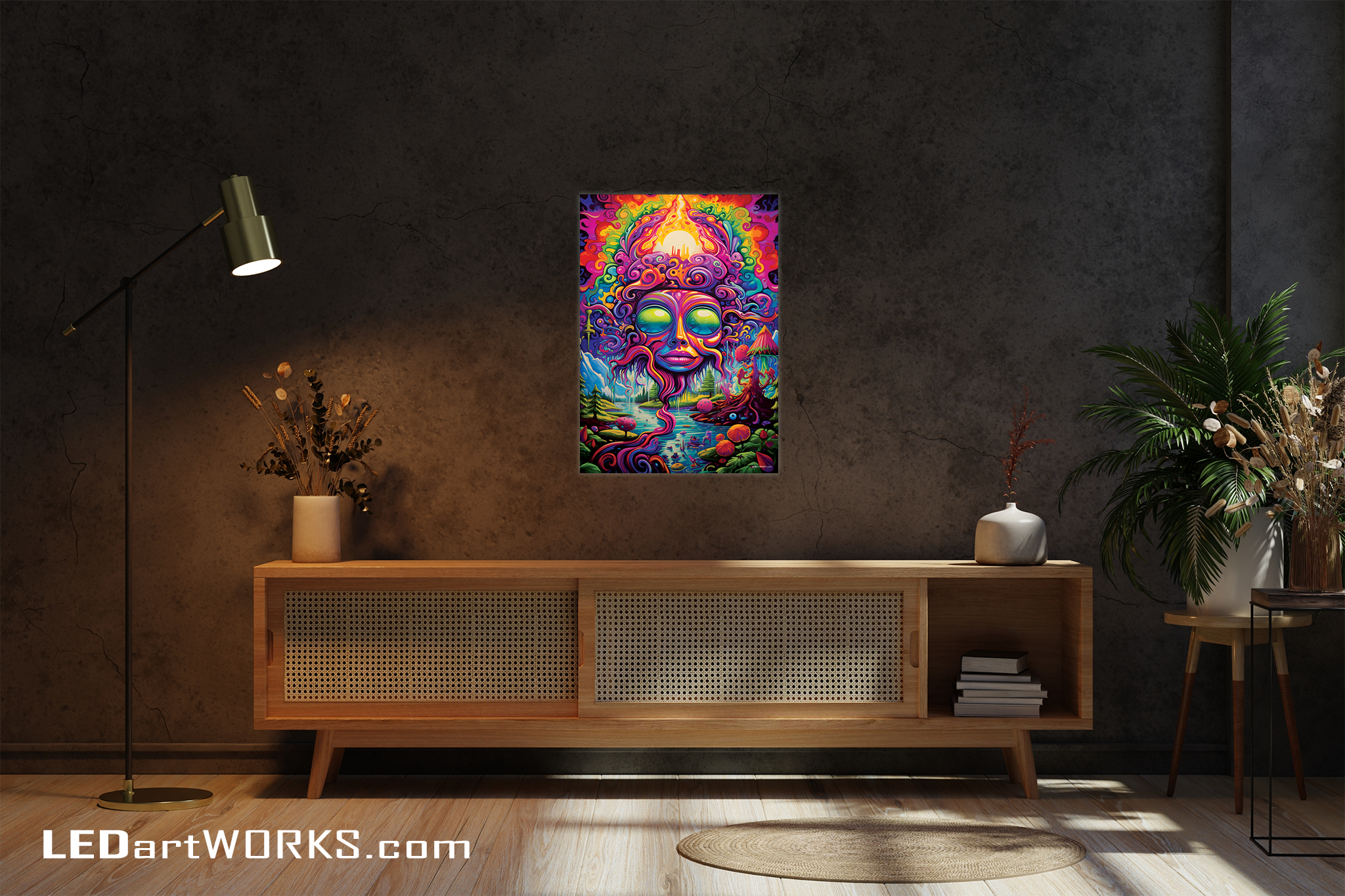 Trance of the Forest Mind – Illuminated Psychedelic Spirit Landscape