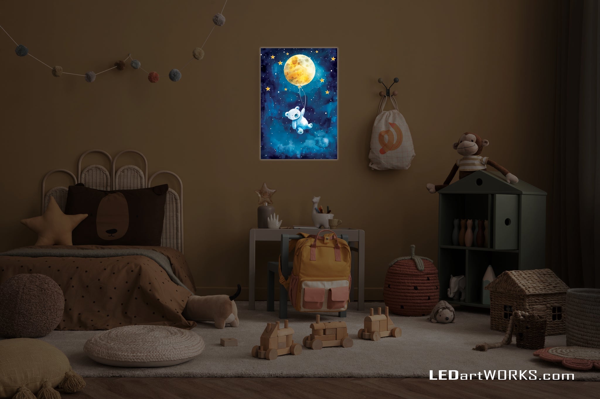 Moon Bear – Illuminated Wall Art