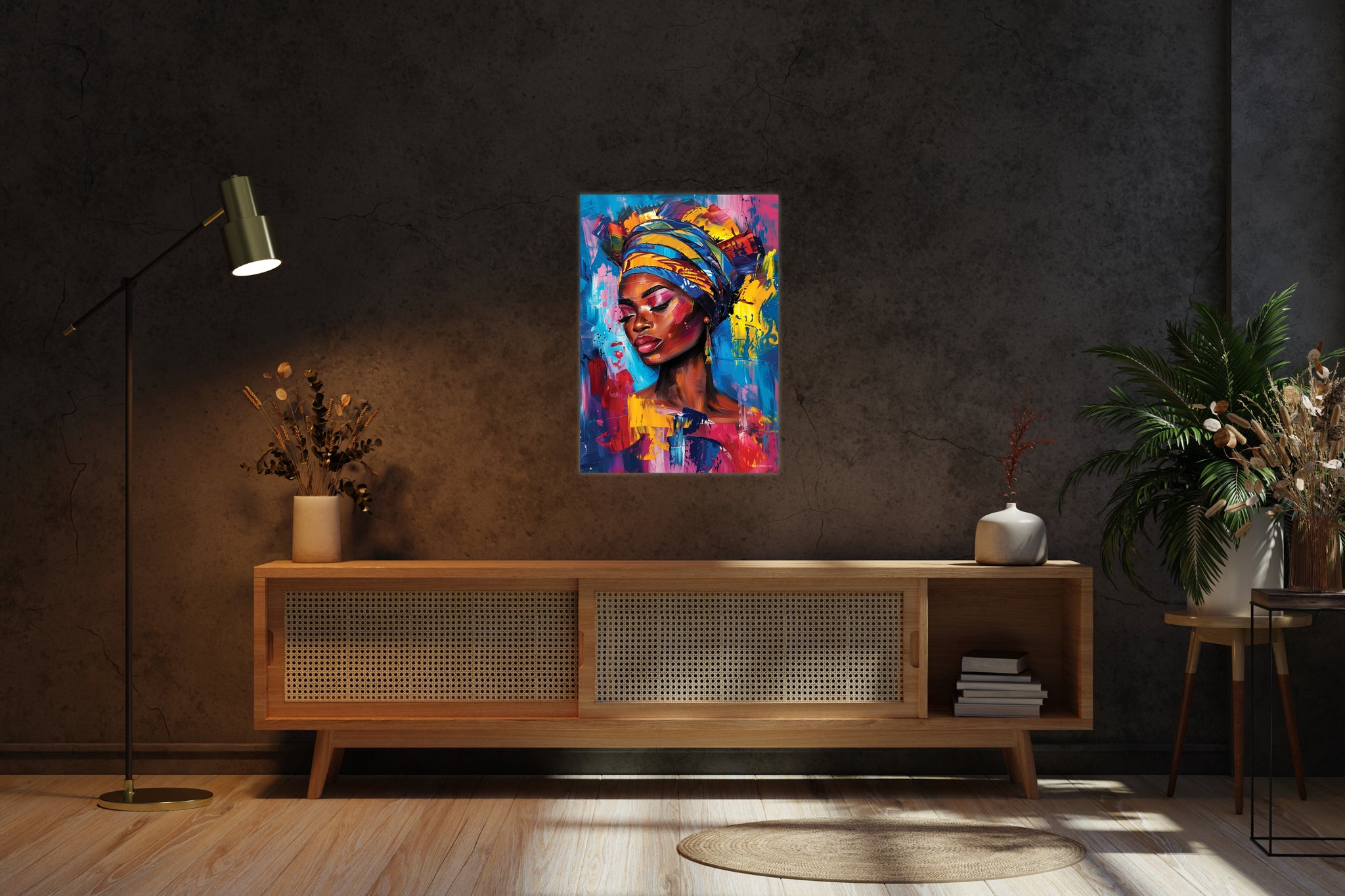 Chromatic Majesty – Illuminated Wall Art