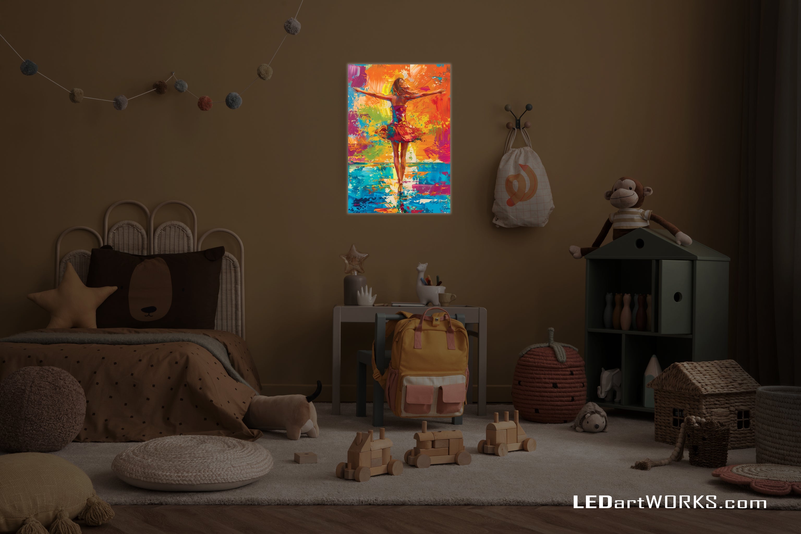 Color Me Free – Illuminated Wall Art