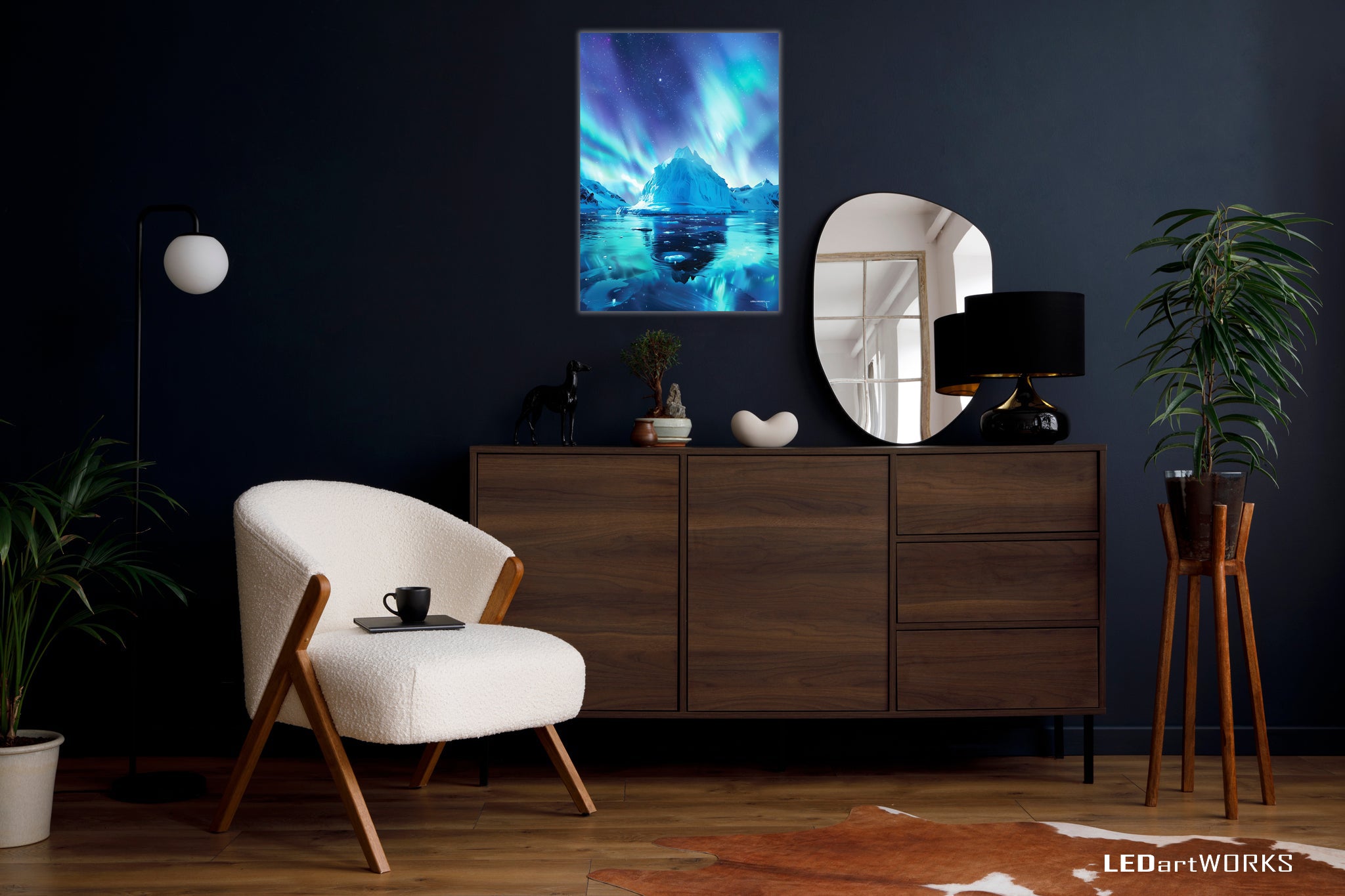 Frozen Starlight – Illuminated Wall Art