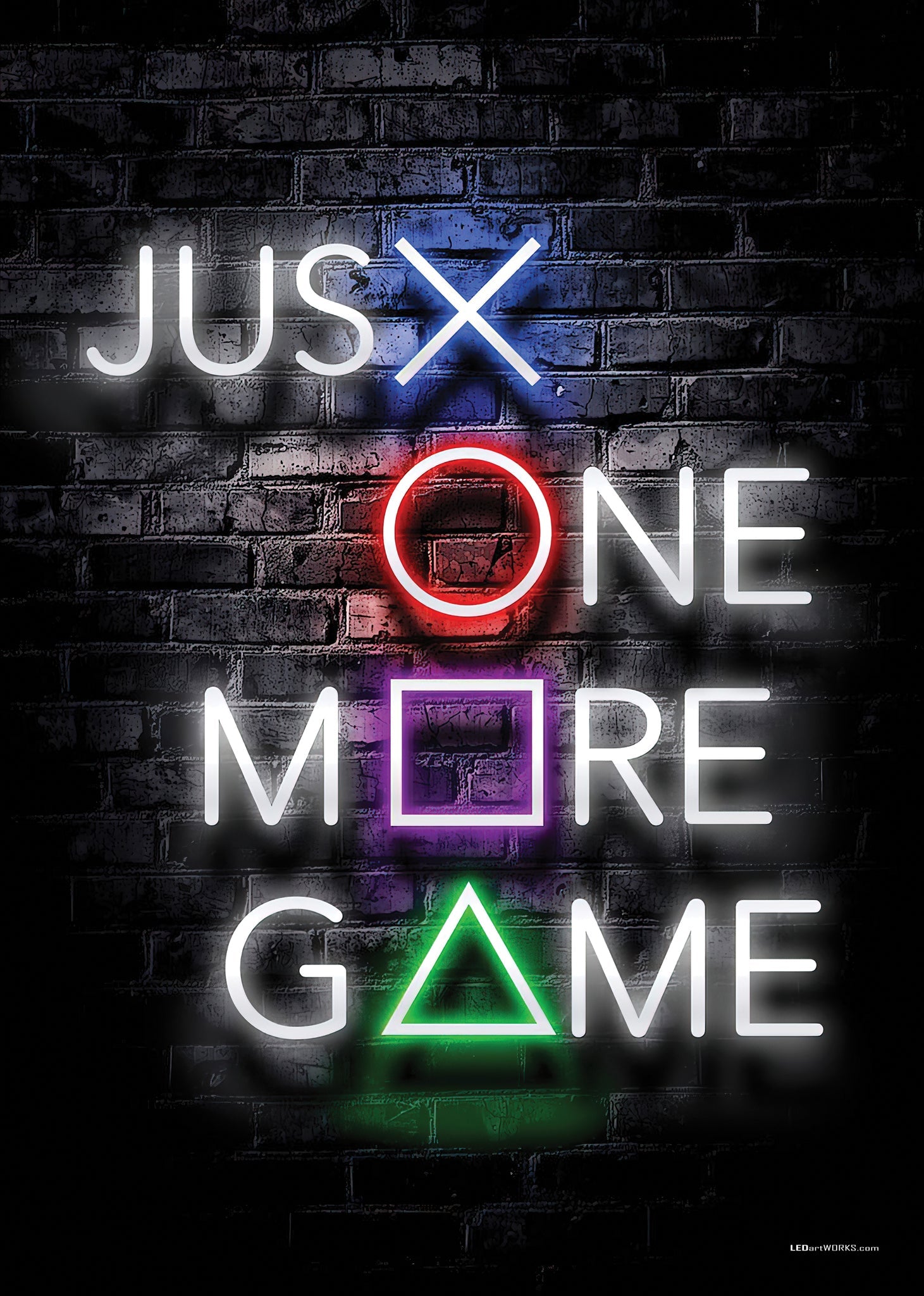 Just One More Game – Illuminated Wall Art