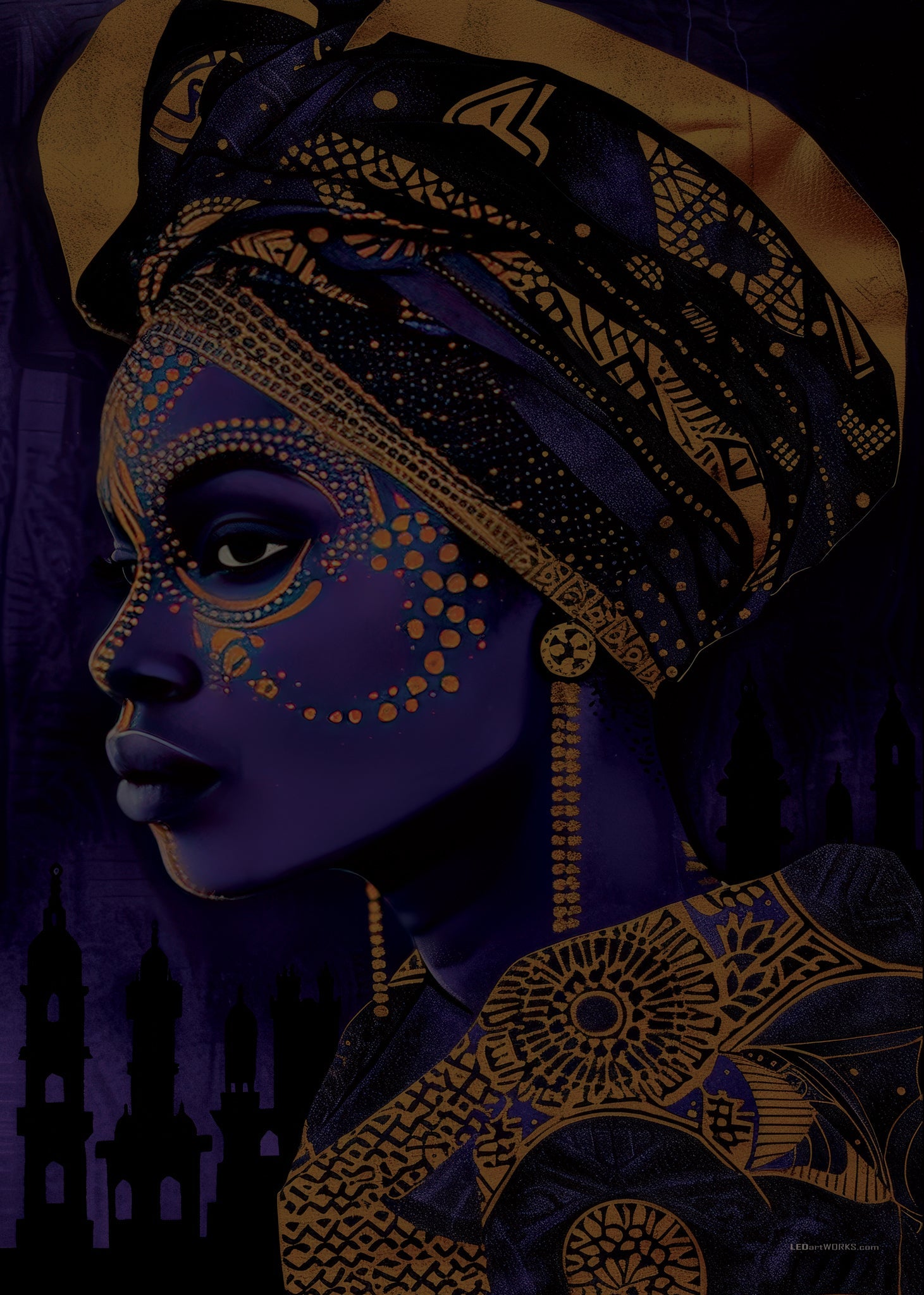 Royal Eclipse – Illuminated Wall Art