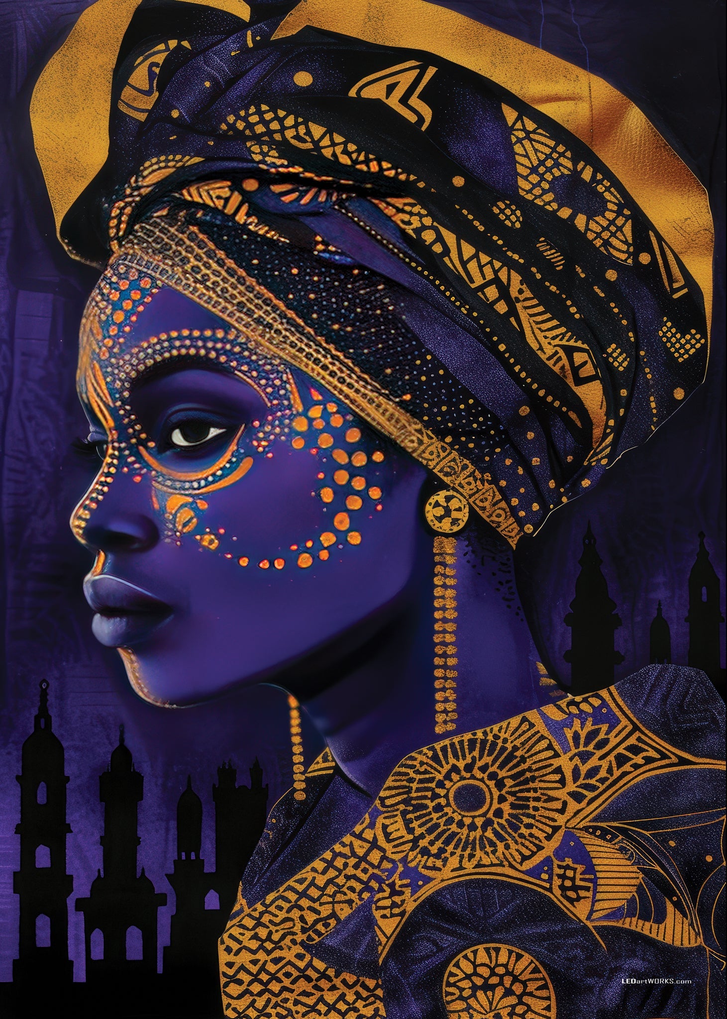 Royal Eclipse – Illuminated Wall Art