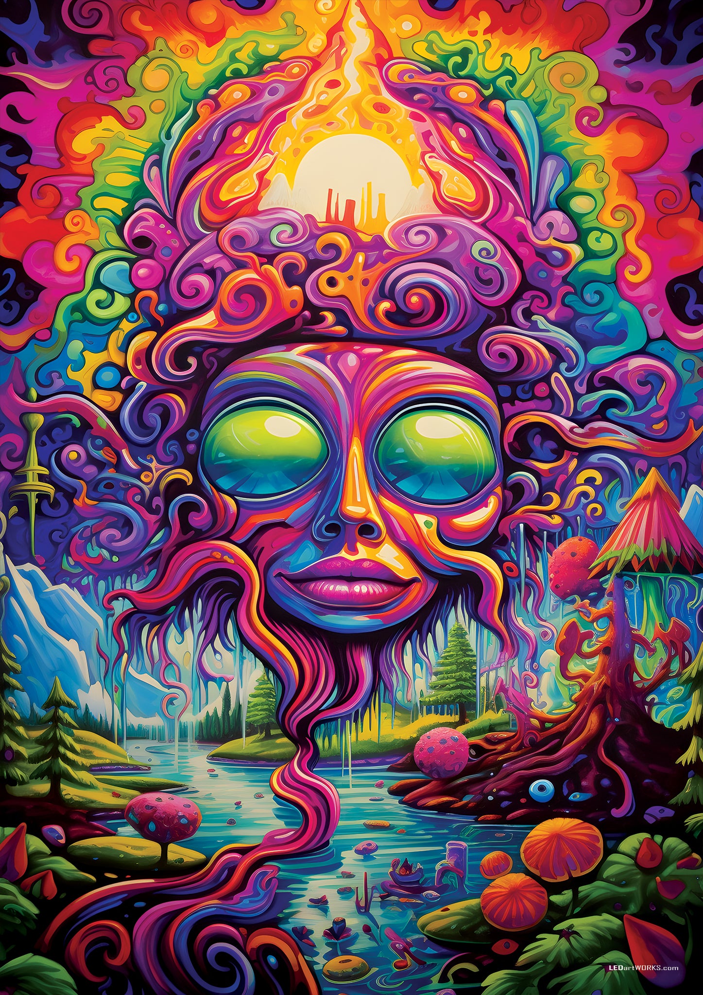 Trance of the Forest Mind – Illuminated Psychedelic Spirit Landscape